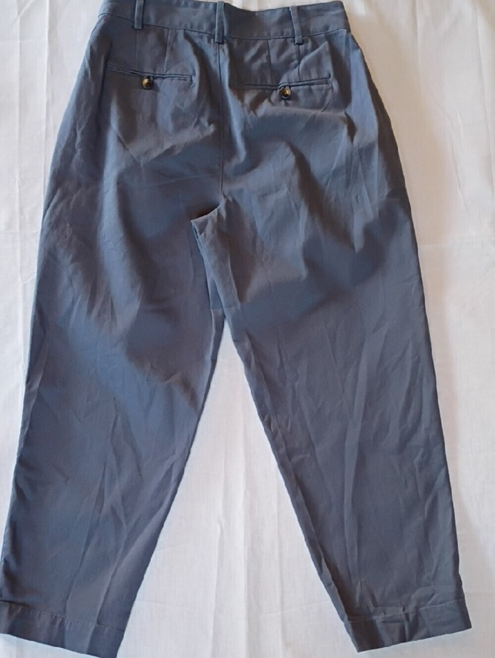 Madewell Women's Slate Blue Pleated Chinos Pants Size 6 New WT - Picture 4 of 11